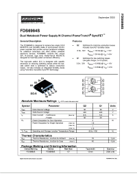 Datasheet FDS6984S manufacturer Fairchild
